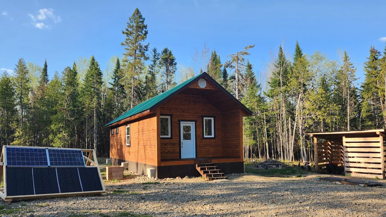 Building And Cooking At Our Off Grid Cabin