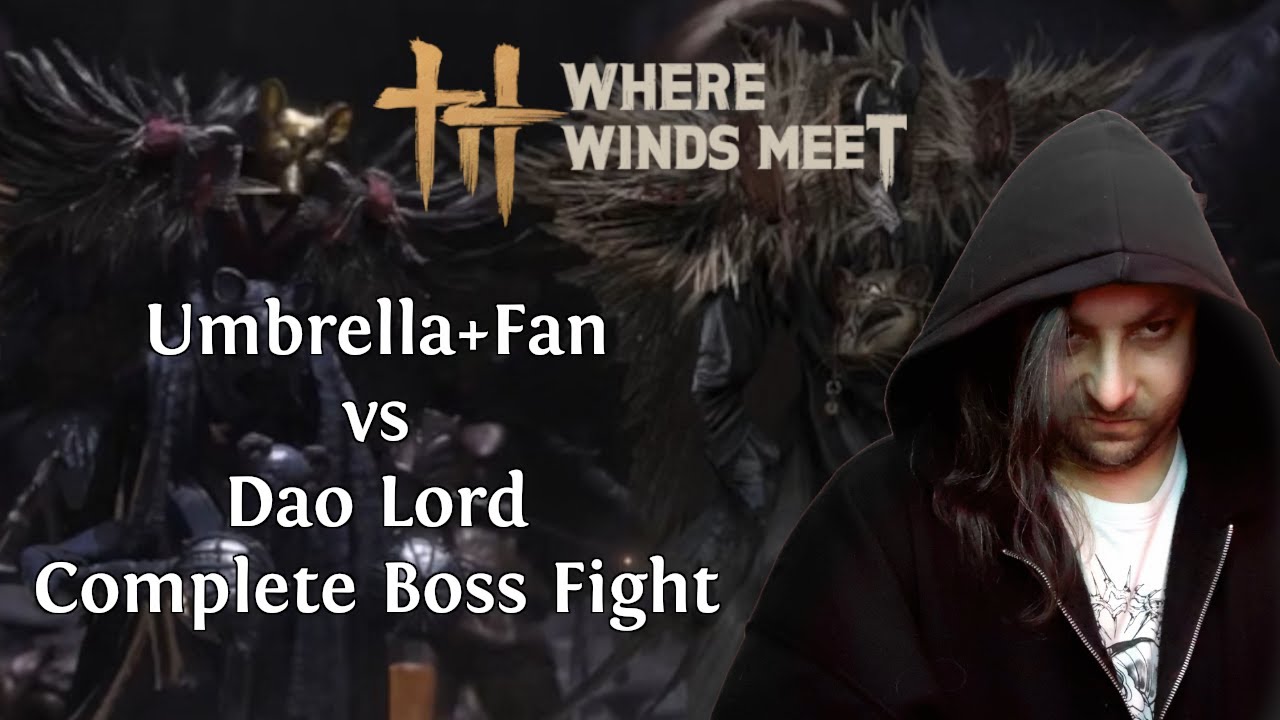[Expert Solo] ☂️🪭L55 Umbrella/Fan vs Dao Lord First Try Complete Boss Fight | Where Winds Meet