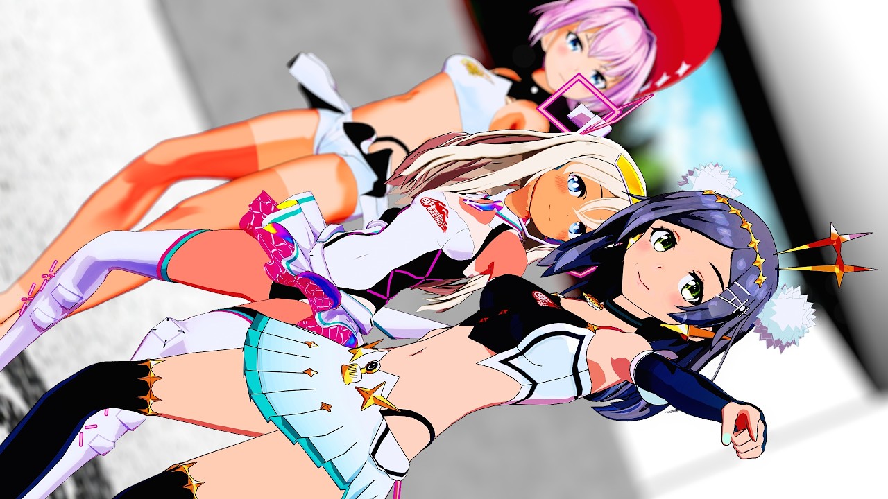 【MMD艦これ】Delusion Disease Darkness ■ Girl（妄想疾患■ガール）【レーシングミクコス×３】