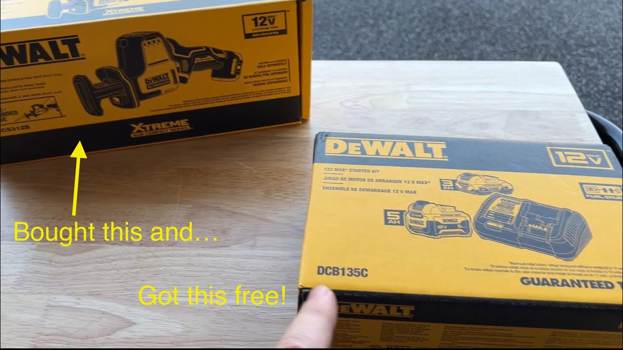 Lowe&rsquo;s &ldquo;Buy one get one Free&rdquo; - DeWalt 12v Cordless Reciprocating Saw & FREE &ldquo;Starter Kit&rdquo;