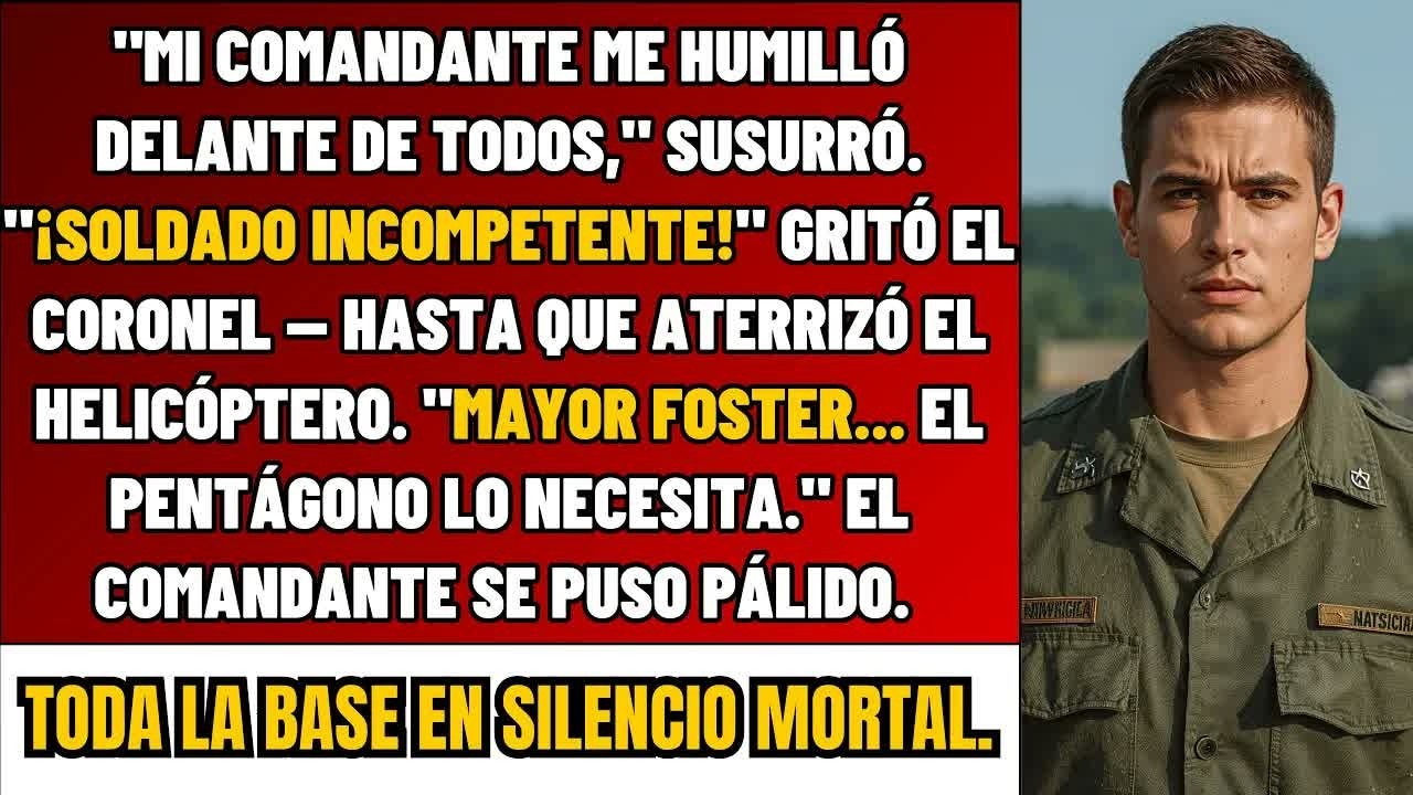 Me Humillaron En La Reunión General – Luego Aterrizó Un Helicóptero： 'Teniente    Lo NECESITAMOS