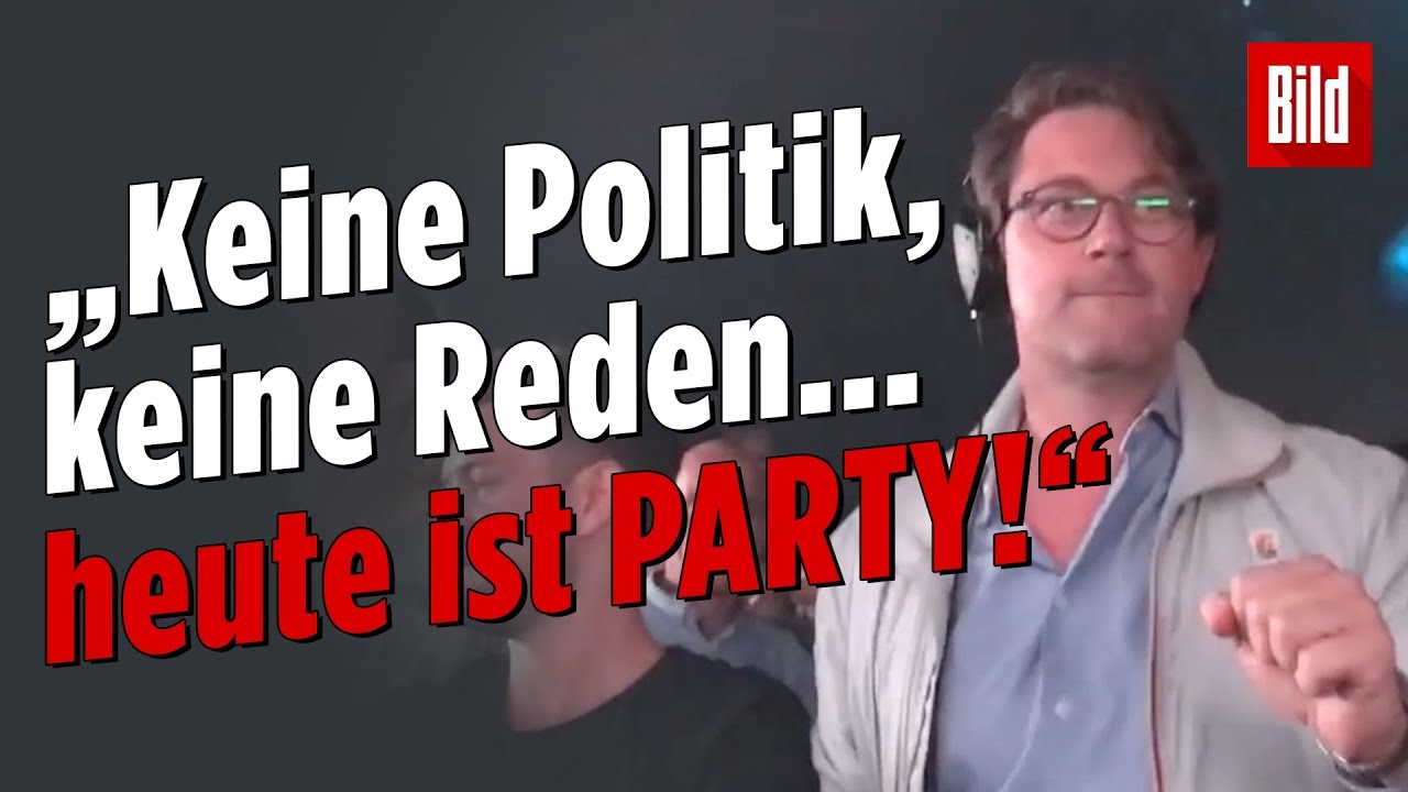 Verkehrsminister Andreas Scheuer er&ouml;ffnet Disco und geht richtig ab!