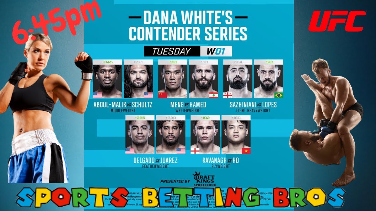 Don't Miss the Live Show of Dana White Contender Series : Watch Party and Best Bets