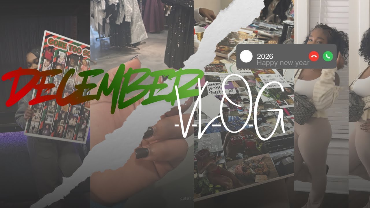 VLOG 001| HAPPY NEW YEARS🎊, merry christmas 🎄, shopping,bowling, vision boards + more