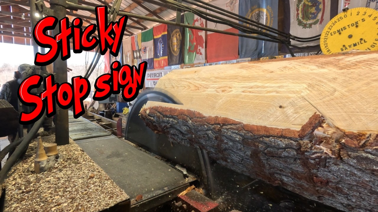 Sticky stop sign pine # 837