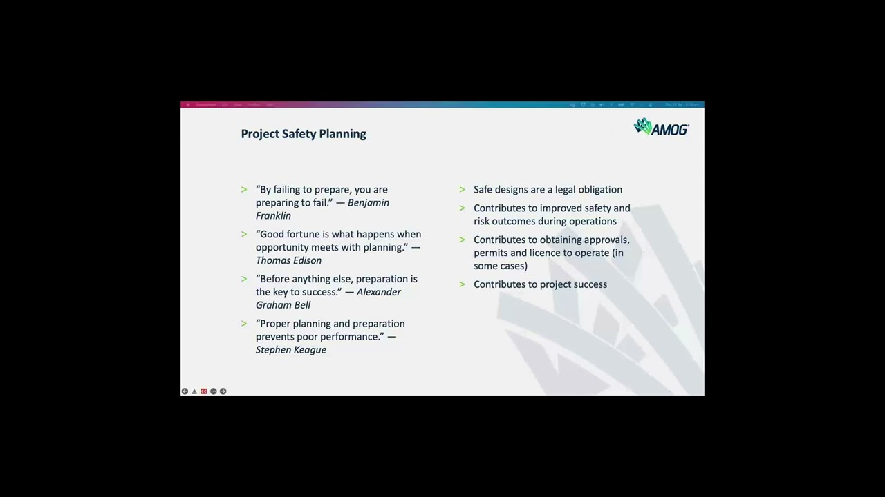Technical Safety Planning webinar
