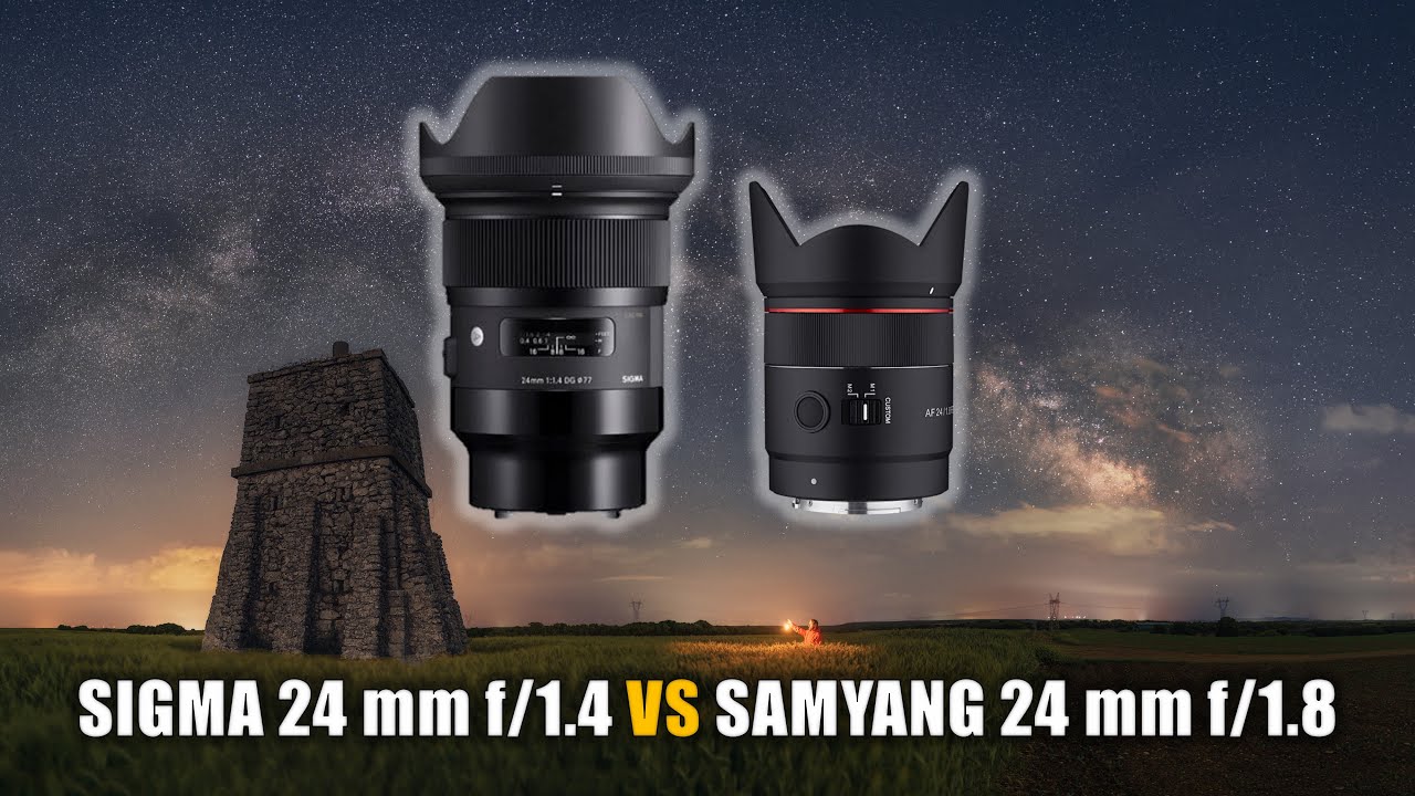 Samyang 24 mm f/1.8 vs Sigma 24 mm f/1.4. ¿Cuál es mejor para fotografía nocturna?