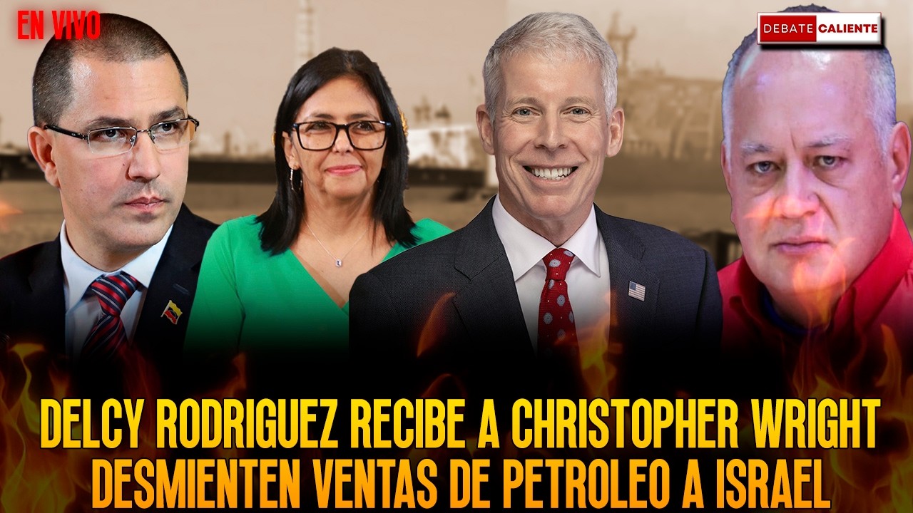 DELCY RODRIGUEZ RECIBE A CHRISTOPHER WRIGHT - DESMIENTEN VENTAS DE PETROLEO A ISRAEL