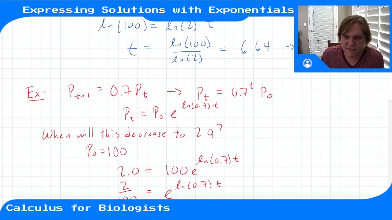 Module 2 - Video 9 - Expressing Solutions with Exponentials