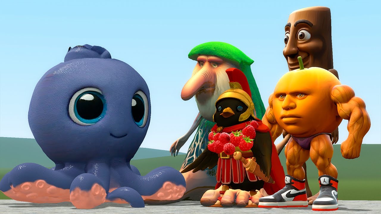 I MADE BLUEBERINNI OCTOPUSSINI FROM BRAINROT ITALIAN AI MEMES In Garry's Mod