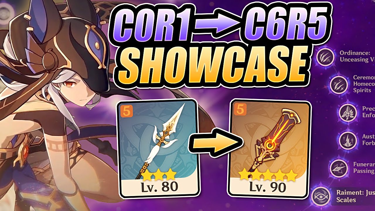 I Unlocked Cyno's FULL POWER!! C0 to C6 Showcase (3.1 Genshin)