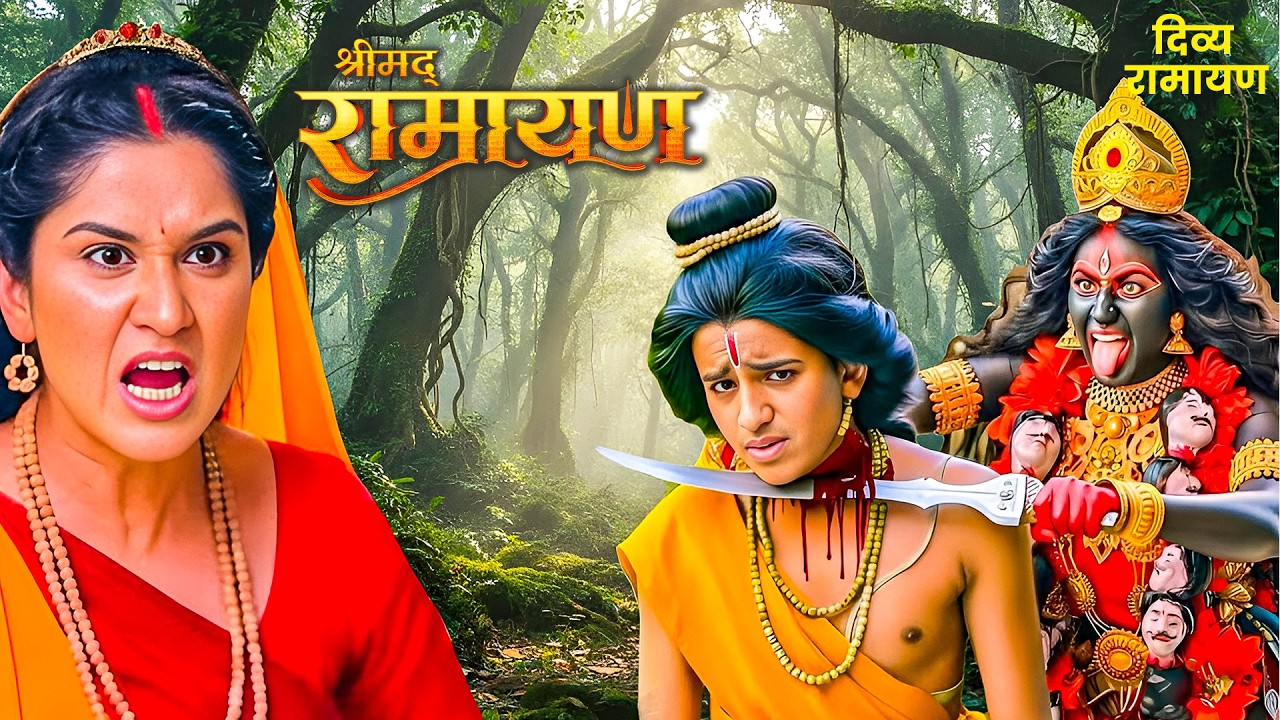 काली जी क्यों कुश का प्राण लेना चाहती है ? | Shrimad Ramayan | #ramayan #jaimaakali #luvkush #sita