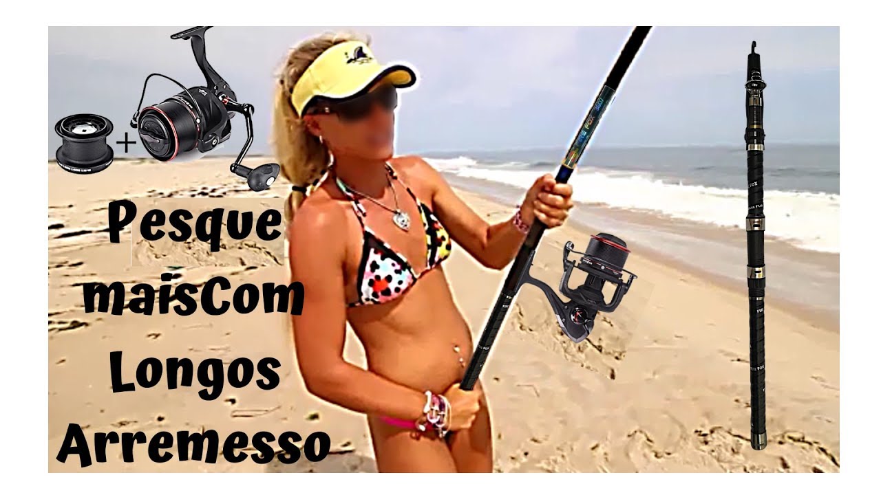 Vara de Pesca de Praia/ Molinete Grande Debao TP8000