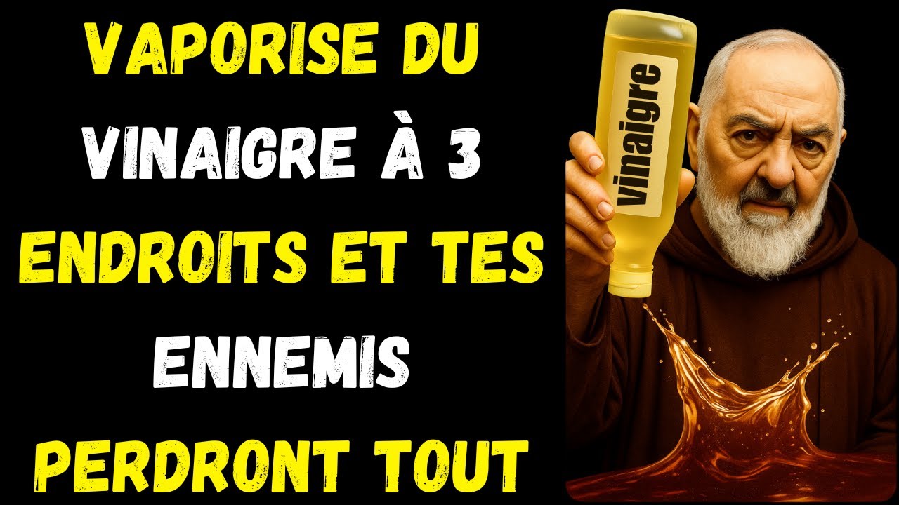 Le PÈRE PIO Révèle 3 Endroits Secrets Où Le Vinaigre Attire La Richesse | Enseignements Bibliques