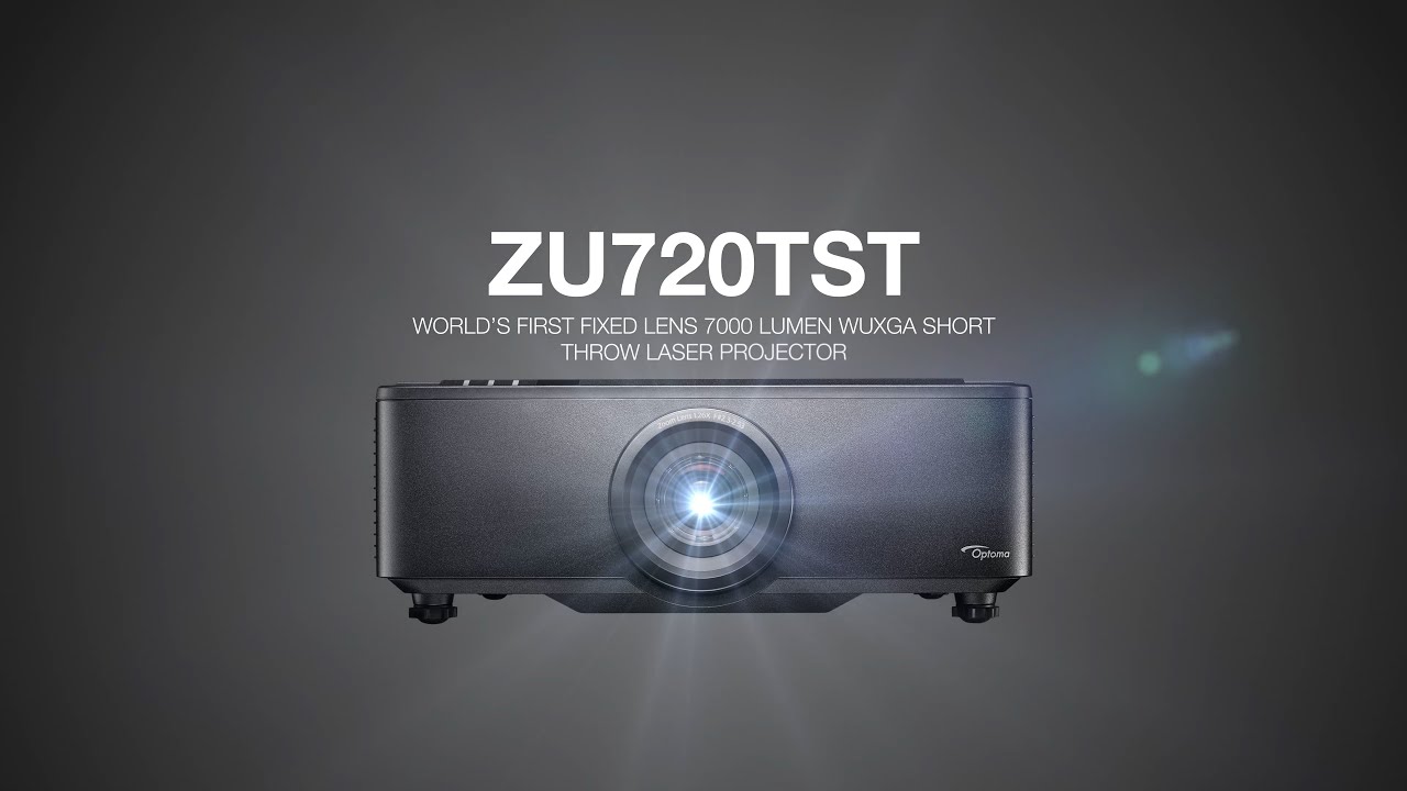 Optoma ZU720TST - World's first short throw 7000 lumen fixed lens laser projector
