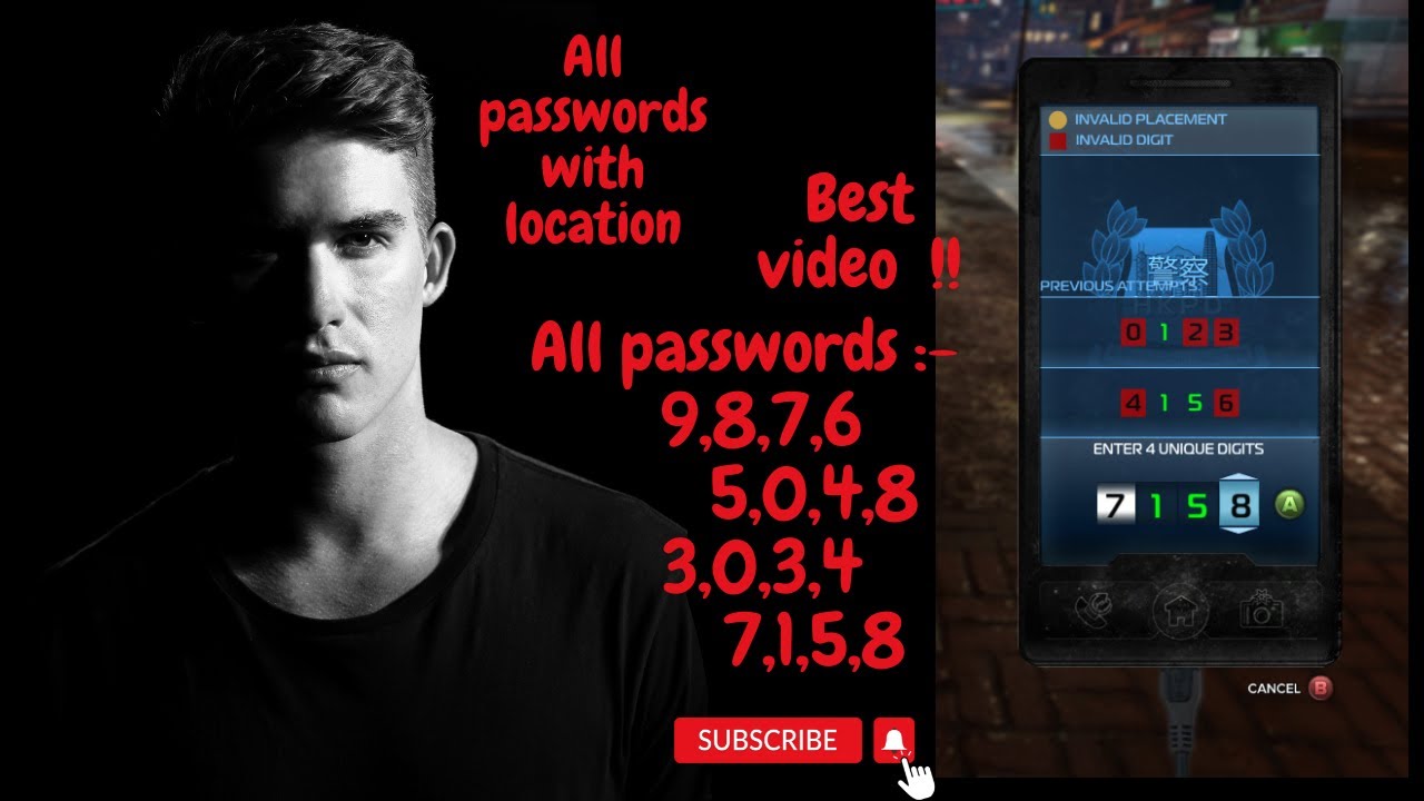 How to hack password in Sleeping Dog|Password Hack kaise karen |Camera Sleeping Dogs| All passwords