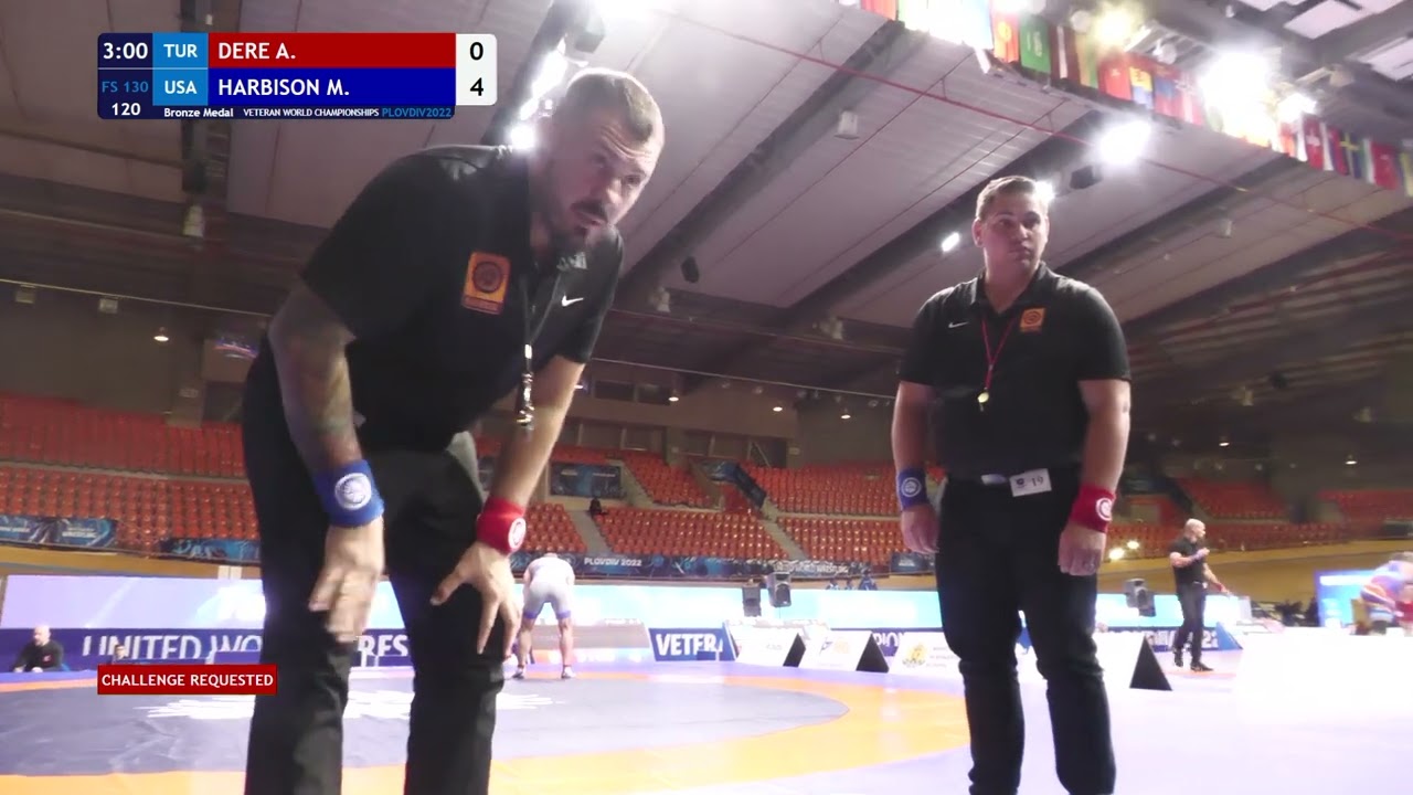 BRONZE FS - 130 kg: A. DERE (TUR) v. M. HARBISON (USA)