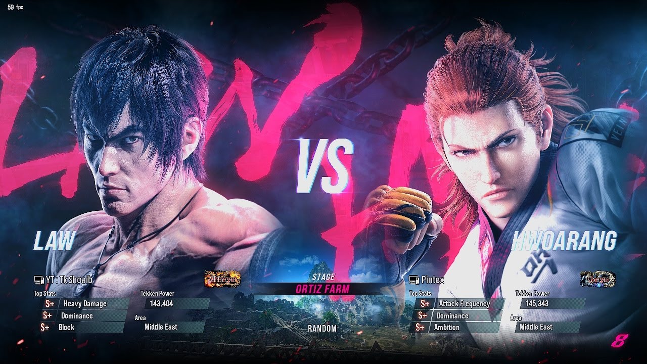 Hwoarang VS Eddy Gordo Tekken 8 || Online Ranked Matches || Tekken 8 Season 2 Gameplay # 47