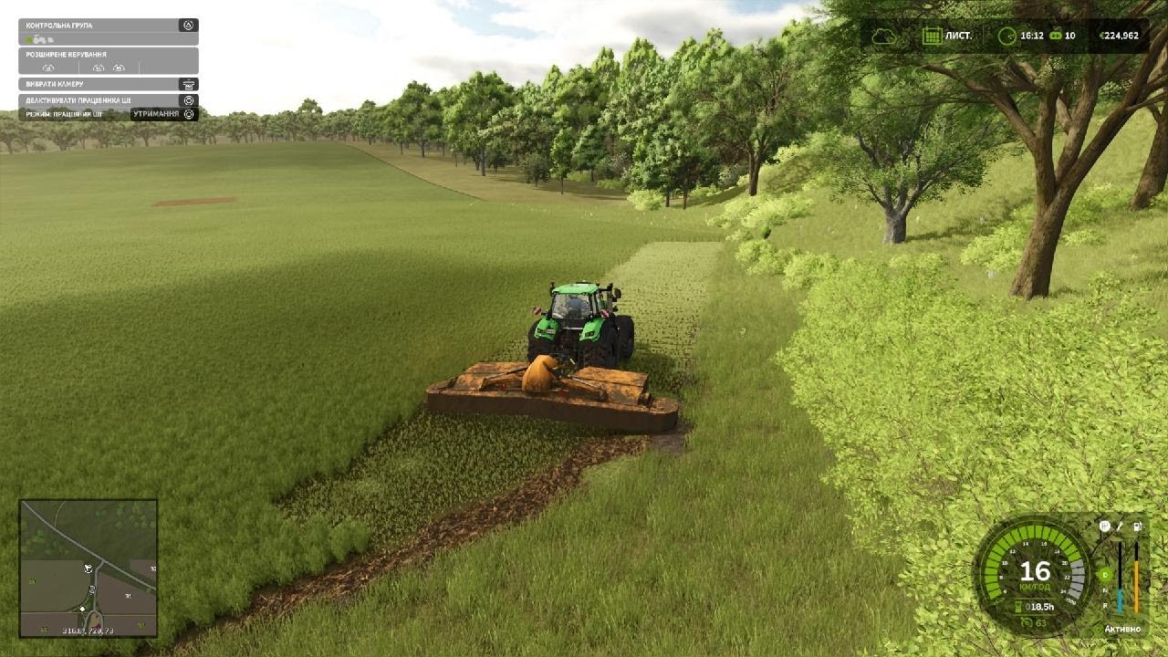 Сушіння трави на Farming Simulator 25