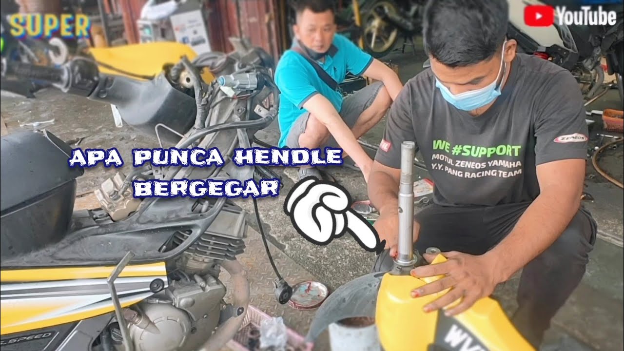 Y125ZR tukar STEERING CONE | bearing tengah | hendel bergegar | YAMAHA