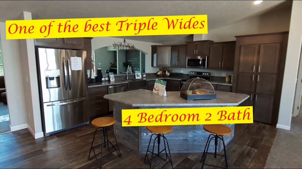 One of the best triple wide's on the market. 3000 sq ft, 4 bed 2 bath with huge covered porch.
