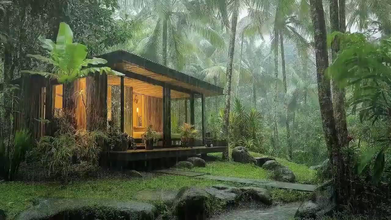 Heavy Rain and Thunder Sounds That Silence Overthinking and Calm the Brain