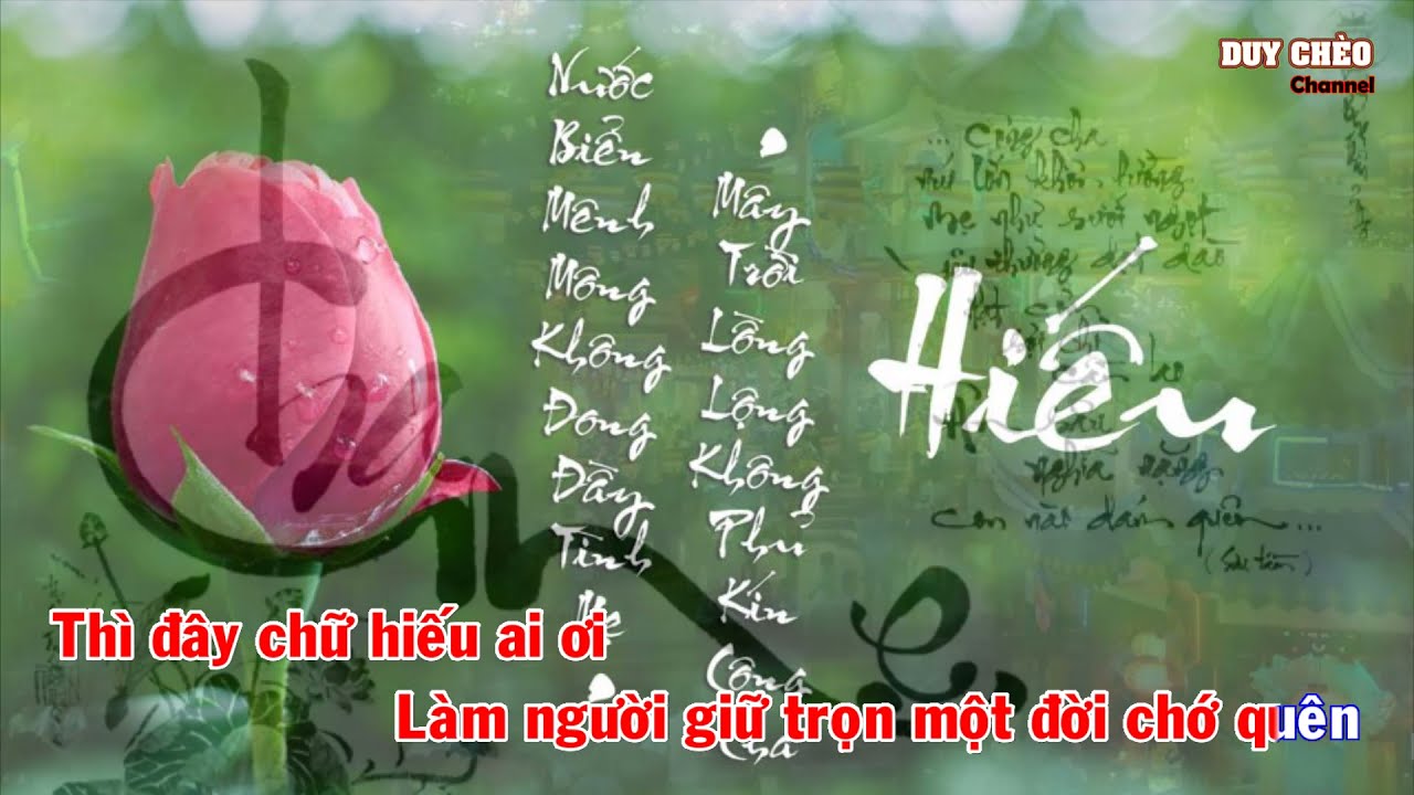 Karaoke Hát Văn - Chữ Hiếu - Beat Gốc|Duy Chèo