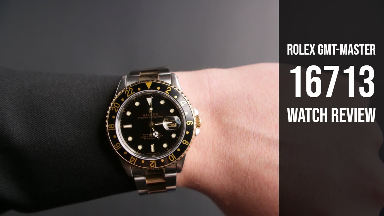 Rolex GMT-Master II Ref. 16713 Two-Tone Oyster Bracelet Watch Review | Bob's Watches