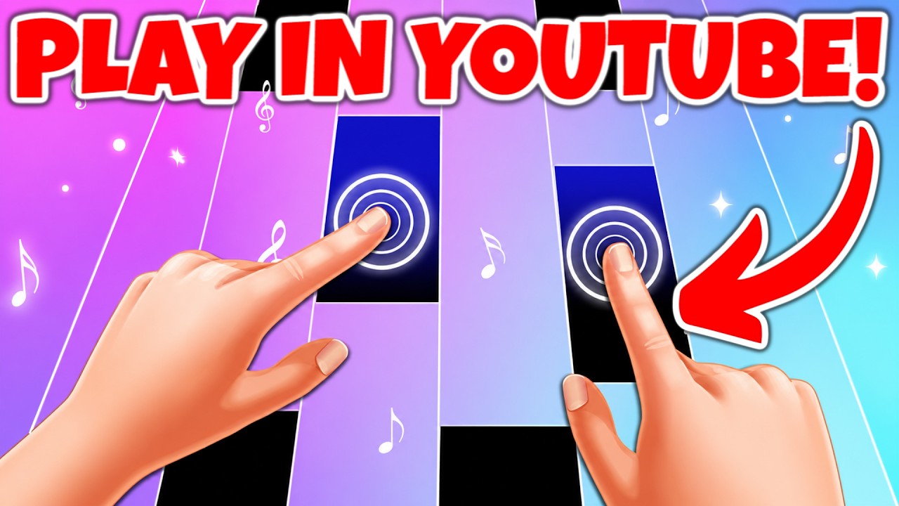 Piano Tiles but it's PLAYABLE in YouTube!