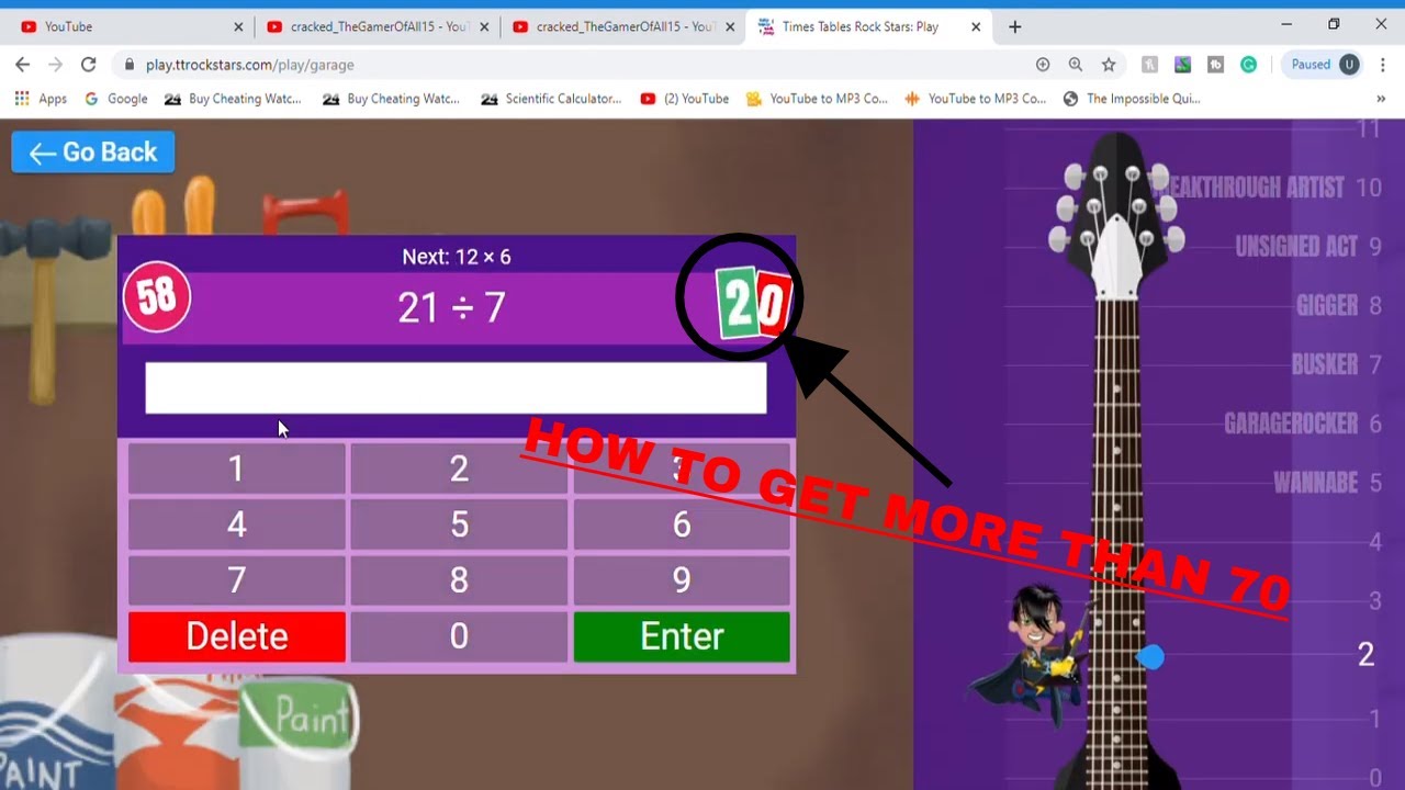 (INTERMEDIATE) HOW TO GET MORE THAN 70 AND 80 TTRockstars