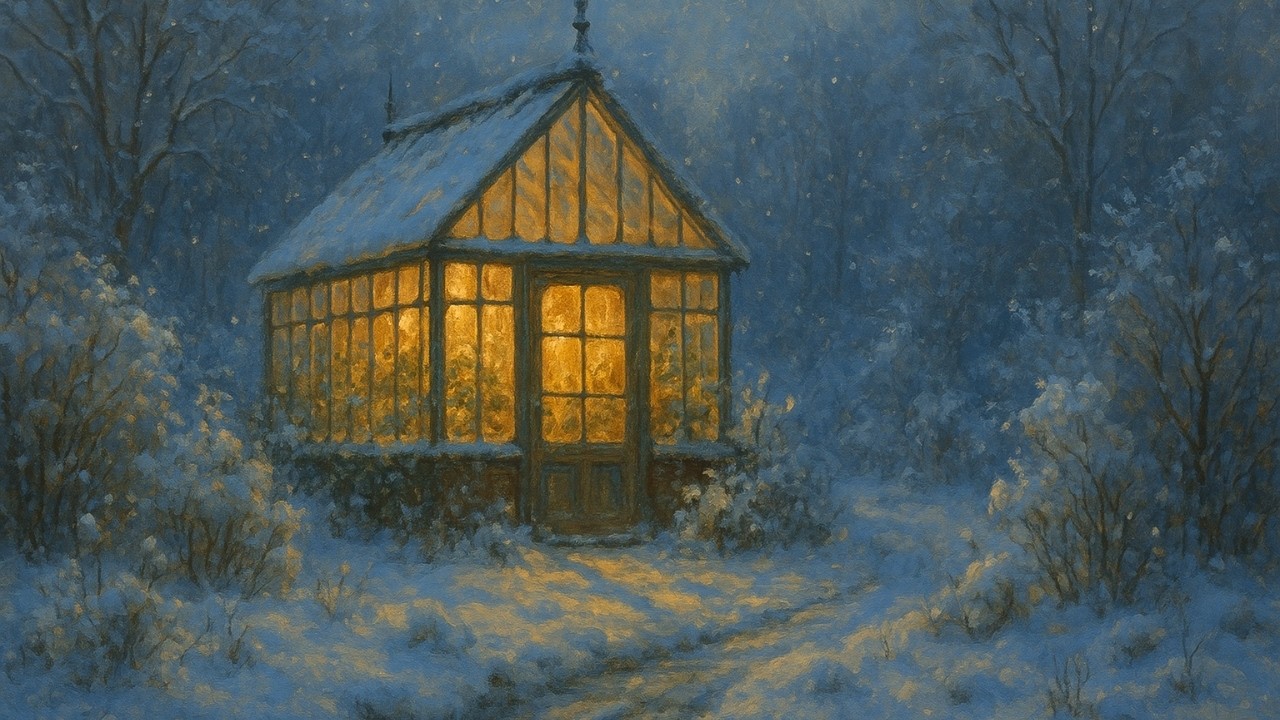 Turn Your TV Into Art | 1 Hour | 4K Screensaver | Winter Greenhouse