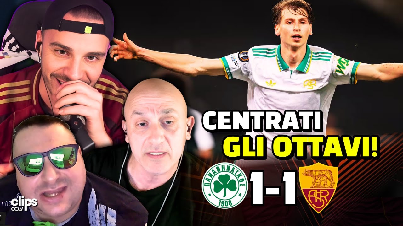 PANATHINAIKOS - ROMA 1-1 | FOLLIA DI MANCINI! POI CI PENSA ZIOLKOWSKI!