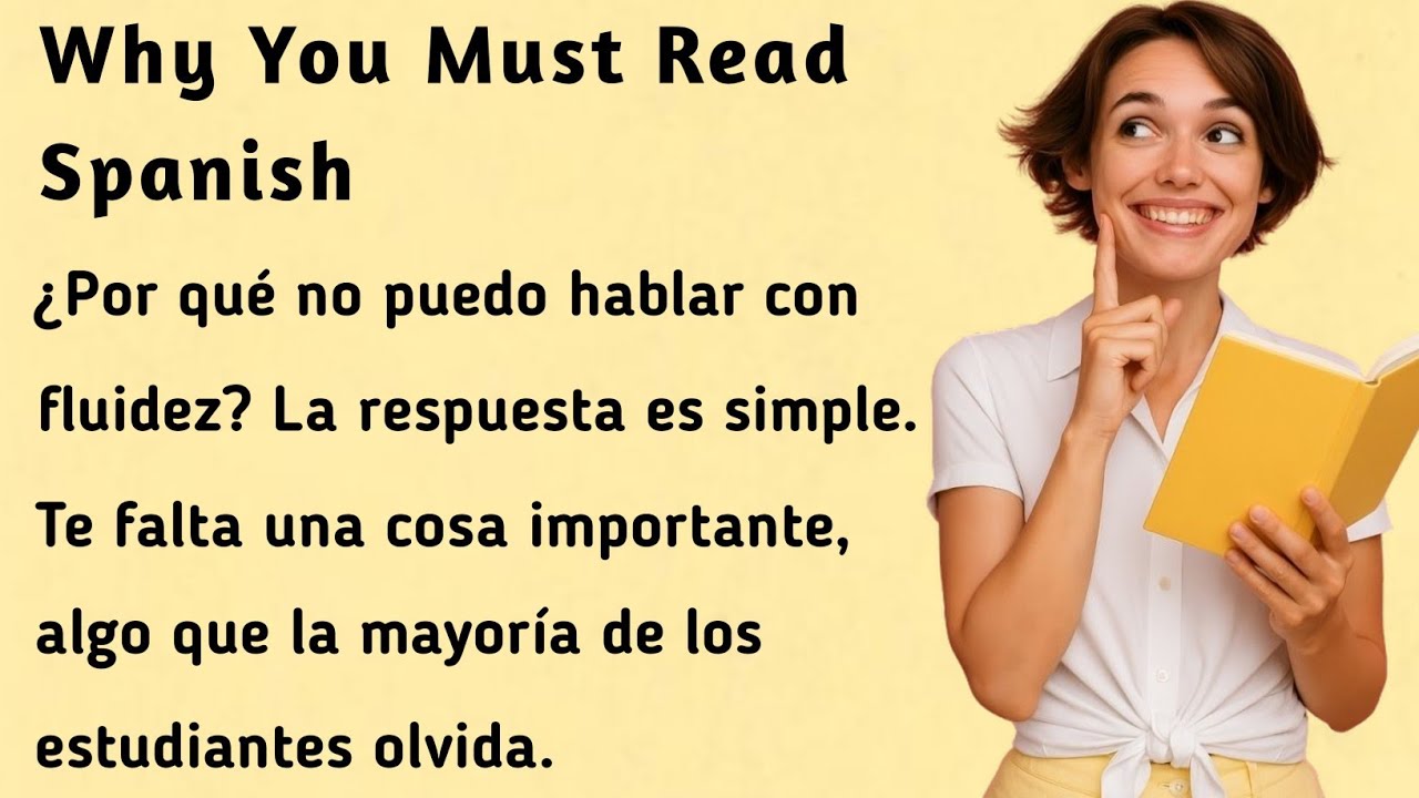 Por qué debes leer español । Why You Must Read Spanish । Learn Spanish with this Simple Story