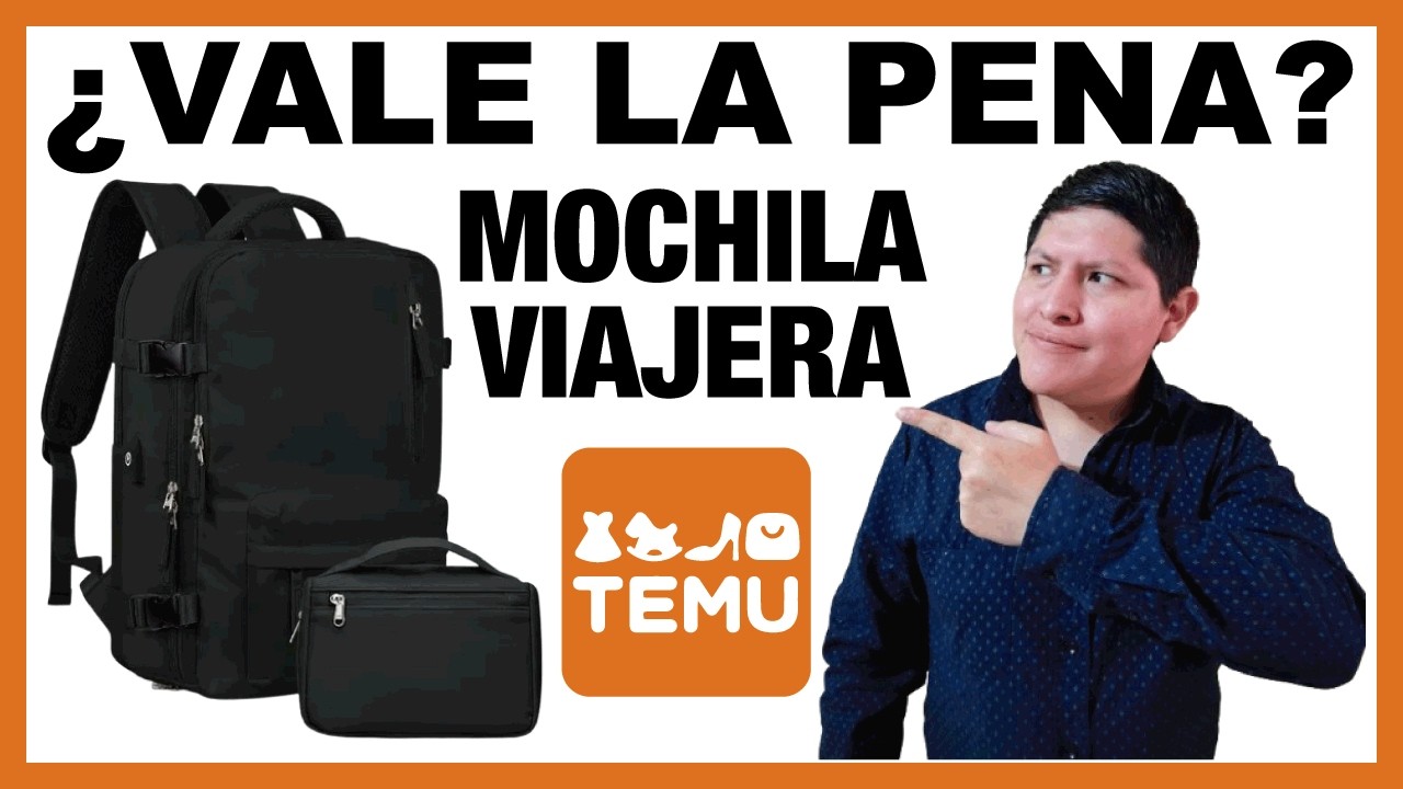 ✈️ Viajar 1 semana 🎒 CON la MOCHILA VIRAL de TEMU 🌍 | ¿se puede? 🤔