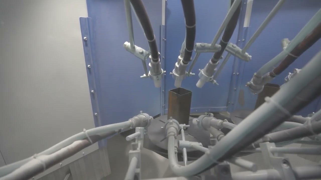 Automatic Rotary Sandblasting Machine for Cylindrical Parts