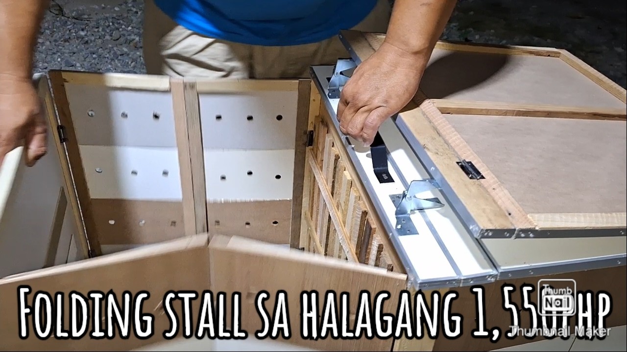 Folding holding stall at ang aming mga sisiw