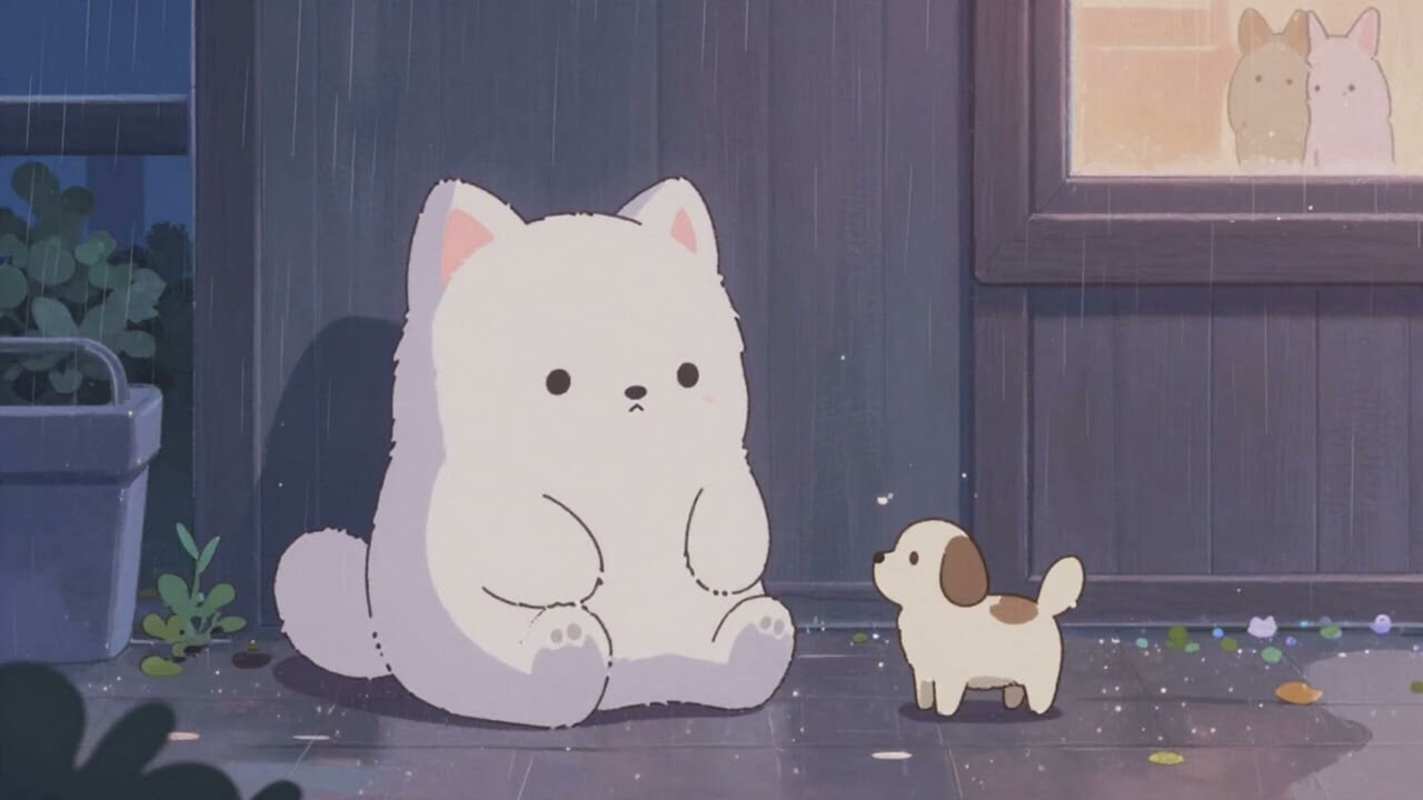Tiny Paws in the Rain - Chill lofi (free use - no copy)