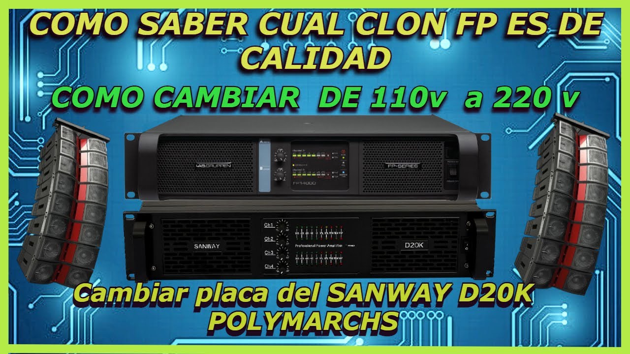 CUAL AMPLIFICADOR CLON  FP COMPRAR, 💥CAMBIAR PLACAS DE POTENCIA D20K,  COMPARACION DE CLONES  FP 💪🎵🔊