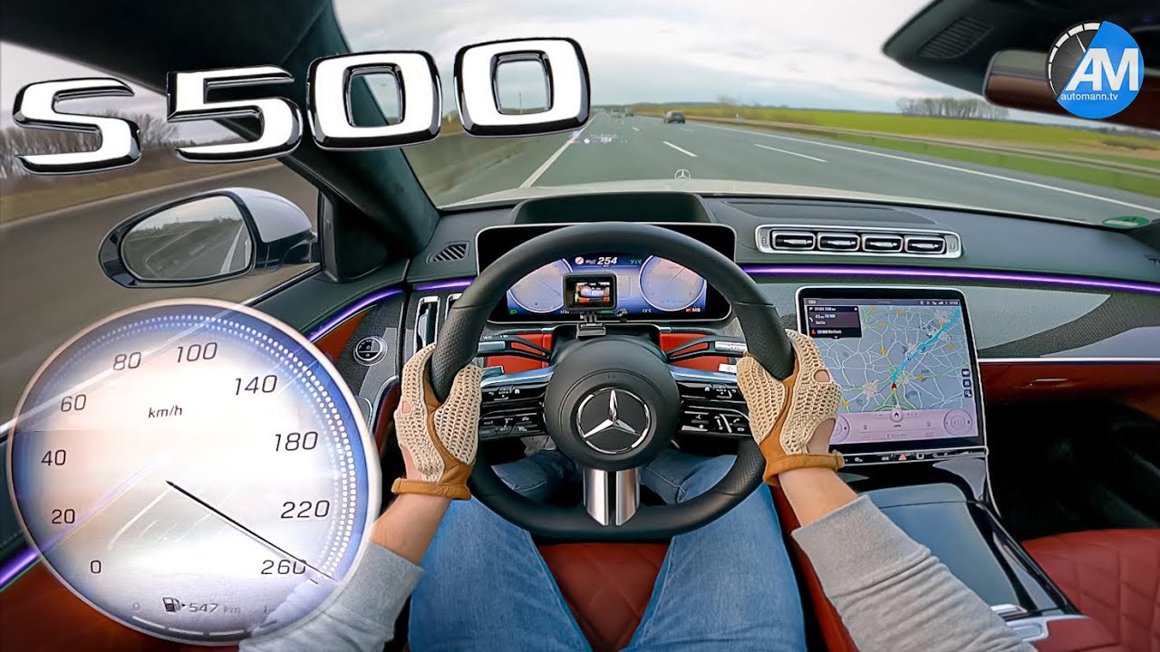 Mercedes-Benz S500 z 2021 r. | Przyspieszenie 0&ndash;250 km/h🏁 | autor: Automann w jakości 4K
