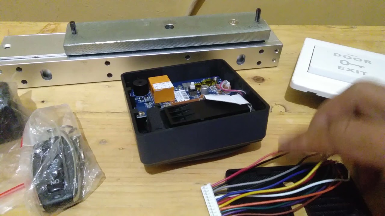 Wiring Akses Door Mesin X6 + Magnetik lock + Exit Button + Remote & Pengoperasiannya Part 1