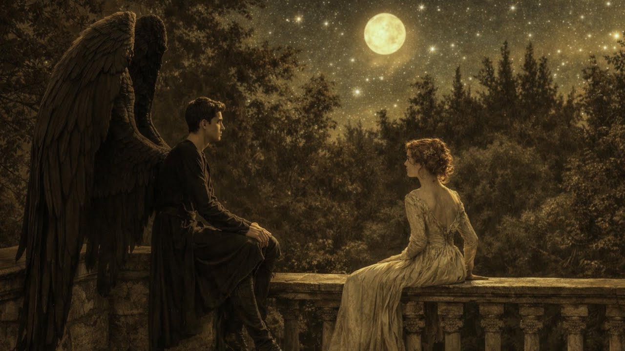 Under the Moon 🌕 A Forbidden Angelic Encounter | Fantasy Ambience Music