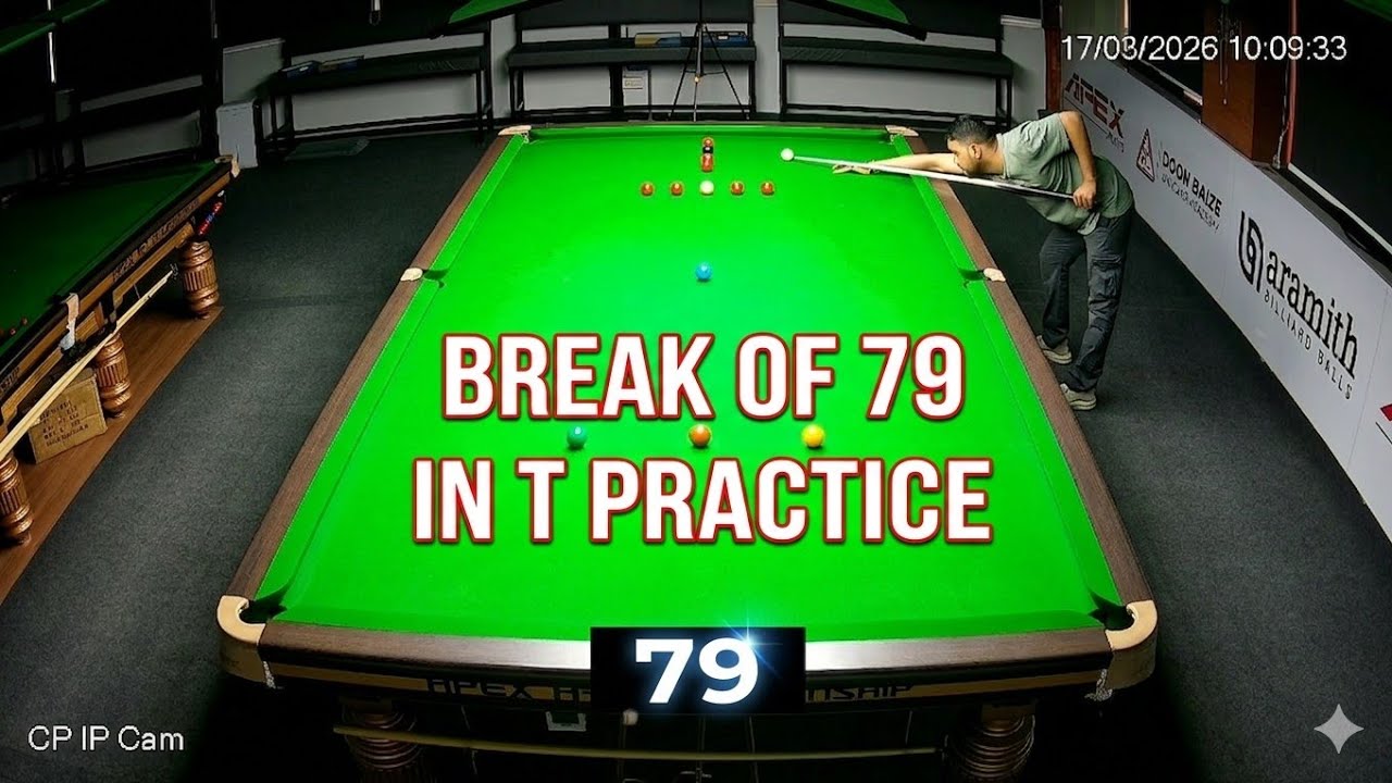 Full T practice clearance. #snooker #snookerjourney 