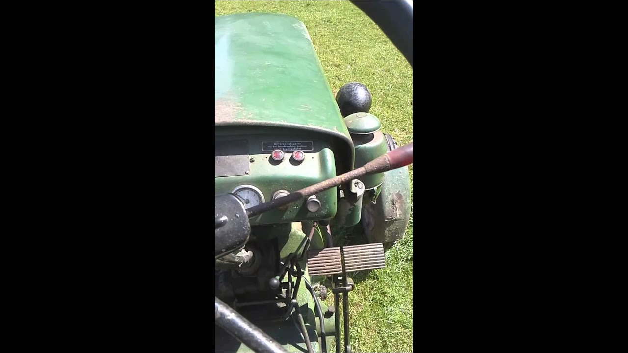 Hela D312 start und fahrt Traktor Trecker Oldtimer