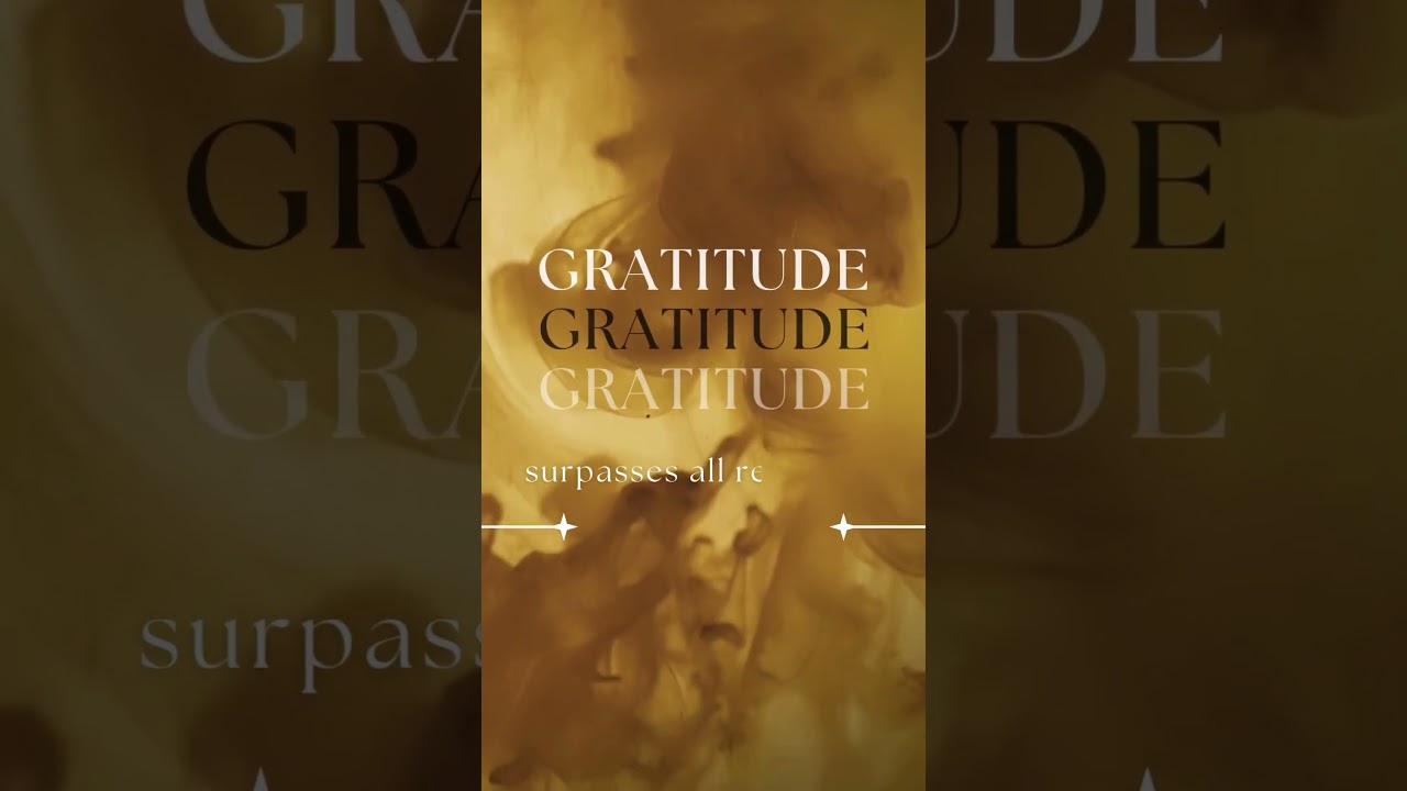 The Meaning of Gratitude #gratitude #gratitudeattitude #abundance