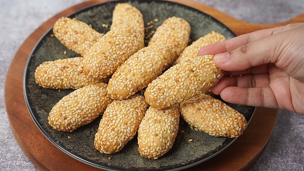 Best Sesame Cookies Recipe | Crunchy Tea Time Treat