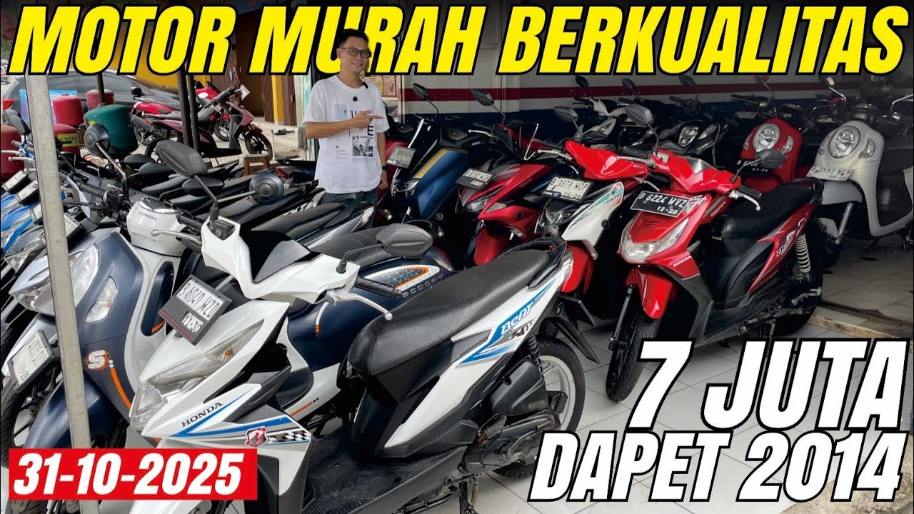 MOTOR-MOTOR MURAH & BERKUALITAS! Kredit Murah Meriah Cicil Cuma 600 Ribuan, Cash Beat & Mio 7 Juta