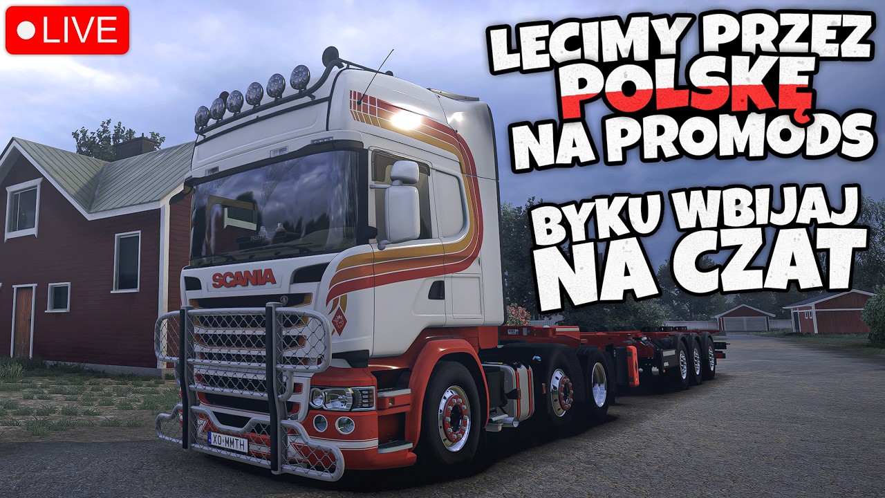 🔴 ETS2 | MŁAWIANKĄ V8 PO POLSCE | PURE LIGHT | PROMODS