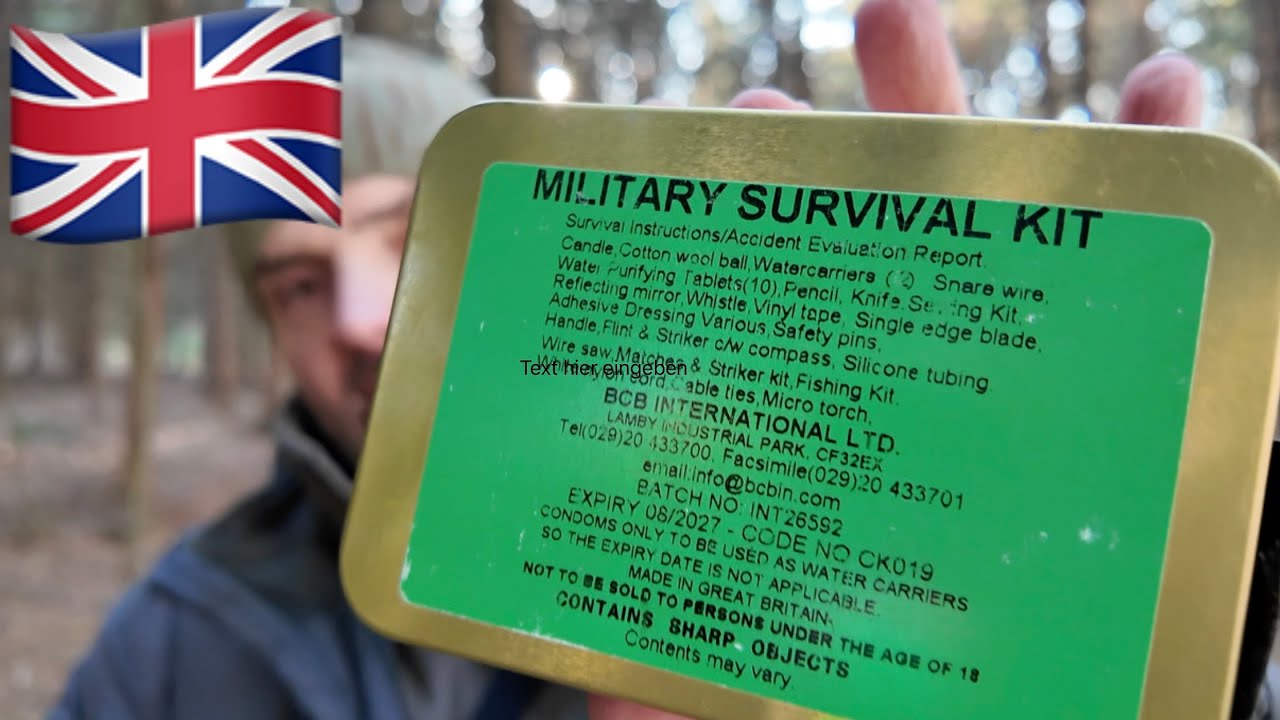 Survival Kit der britischen Armee SAS-Einheiten 🇬🇧🇬🇧