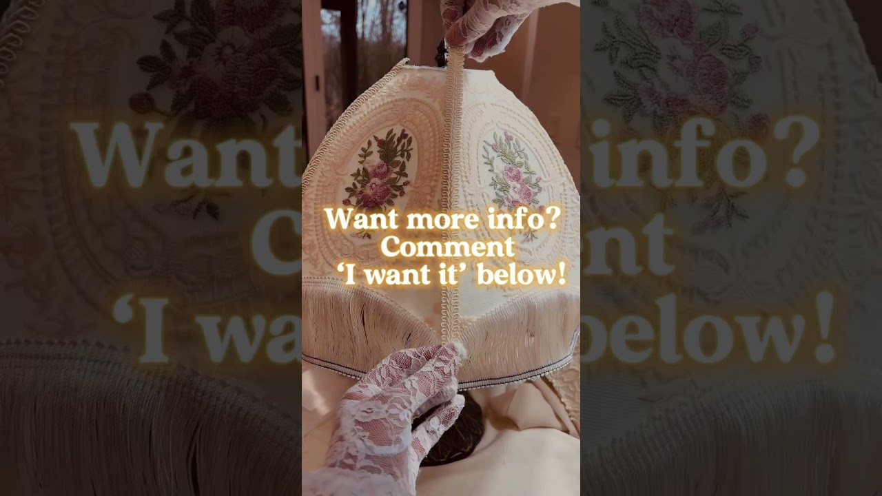 Victorian Lampshade Making Course #diy #lampshade #lampshademaking #victoriandecor