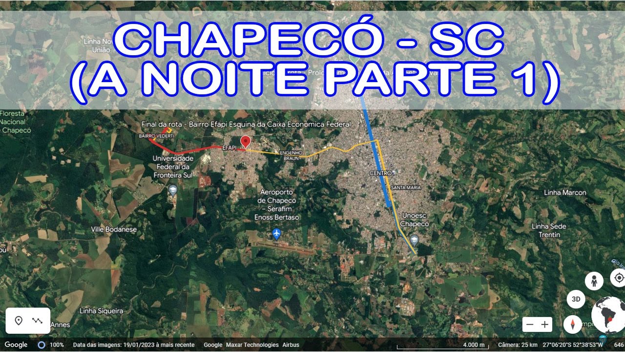 Como é a Principal Avenida de Chapecó - SC a noite!
